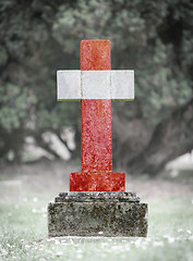 Image showing Gravestone in the cemetery - Austria