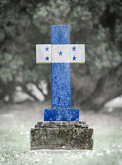 Image showing Gravestone in the cemetery - Honduras