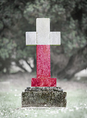 Image showing Gravestone in the cemetery - Poland