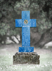 Image showing Gravestone in the cemetery - Oklahoma