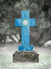 Image showing Gravestone in the cemetery - South Dakota