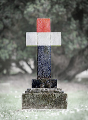 Image showing Gravestone in the cemetery - Yemen