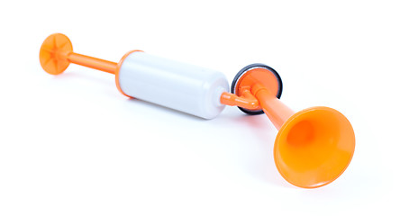 Image showing Manual air horn isolated