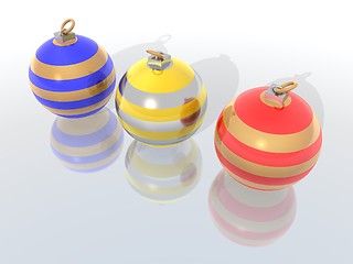 Image showing Christmas balls