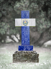 Image showing Gravestone in the cemetery - Salvador