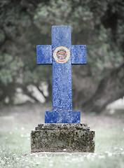 Image showing Gravestone in the cemetery - Minnesota