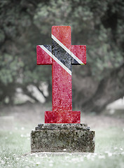 Image showing Gravestone in the cemetery - Trinidad and Tobago