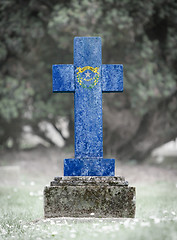 Image showing Gravestone in the cemetery - Nevada