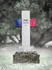 Image showing Gravestone in the cemetery - Iowa