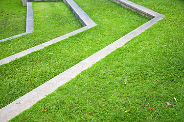 Image showing thailand asia  abstract cross garden grass  the temple 