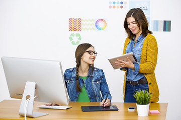 Image showing Casual businesswomen