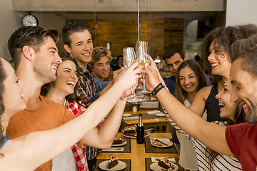 Image showing Friends having a toast