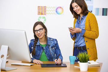 Image showing Casual businesswomen