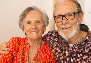 Image showing Old couple portrait