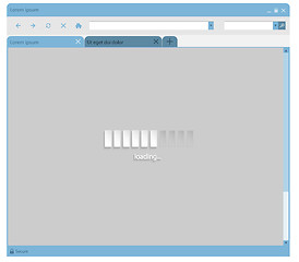 Image showing Website loading in flat style  web browser