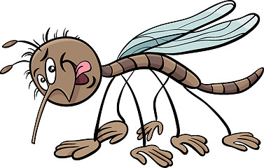 Image showing mosquito character cartoon illustration