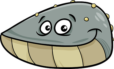 Image showing mussel mollusk cartoon illustration