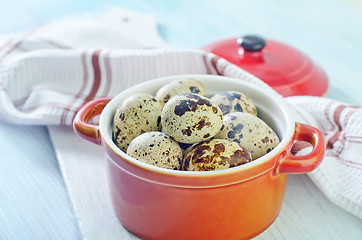 Image showing quail eggs