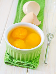 Image showing raw eggs