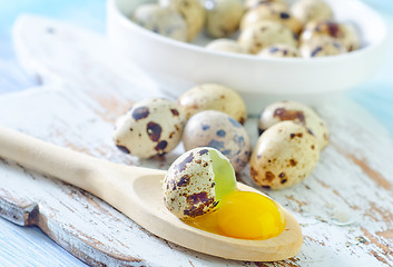 Image showing quail eggs