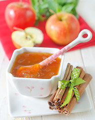 Image showing apples and jam