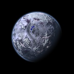 Image showing ice planet