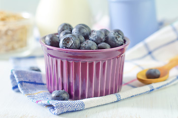 Image showing blueberry and yogurt