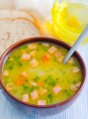 Image showing pea soup