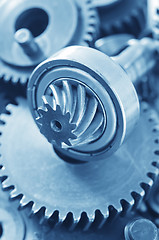 Image showing gears,nuts and bolts