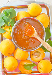 Image showing jam and apricots