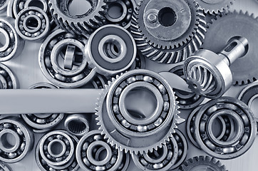 Image showing gears,nuts and bolts