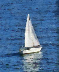 Image showing Setting sail.