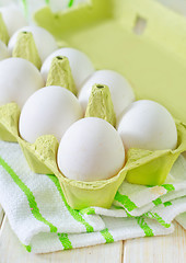 Image showing raw eggs