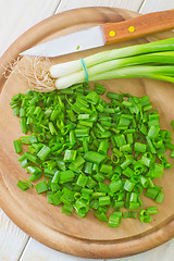 Image showing green onion