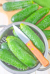 Image showing cucumbers