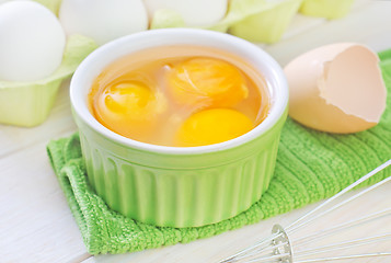 Image showing raw eggs