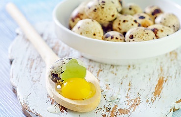 Image showing quail eggs