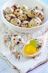 Image showing quail eggs