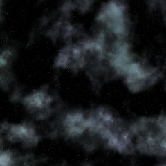 Image showing cloudy and starry night