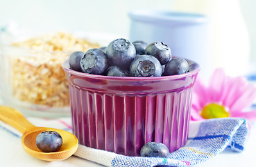 Image showing blueberry and yogurt