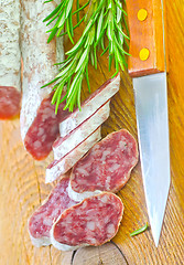 Image showing salami