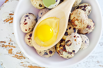 Image showing quail eggs