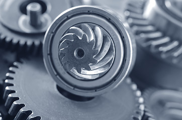 Image showing gears,nuts and bolts