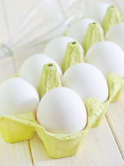 Image showing raw eggs