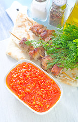 Image showing sauce for kebab