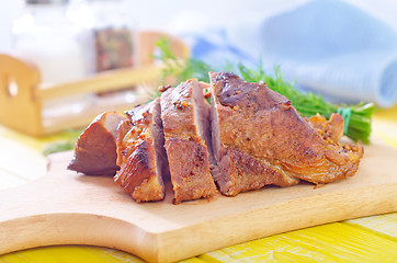 Image showing baked meat