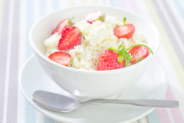 Image showing sweet cottage with strawberry