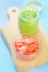 Image showing ginger with wasabi