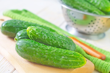 Image showing cucumbers