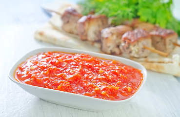 Image showing sauce for kebab